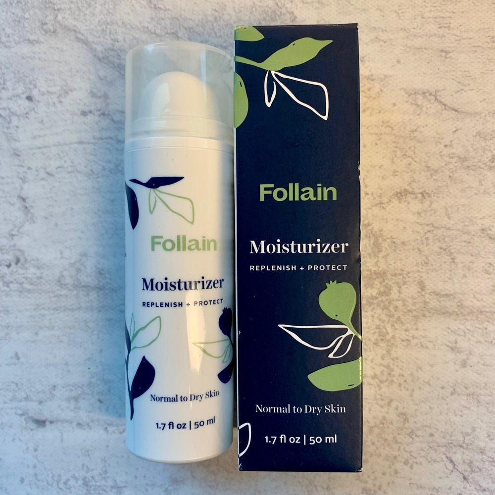 Follain 1.7oz Moisturizer White Replenish‎ Protect Bakuchiol Peptide Complex